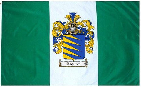 Alquier family crest coat of arms flag