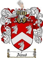 Alred coat of arms family crest download