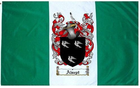 Alsept family crest coat of arms flag