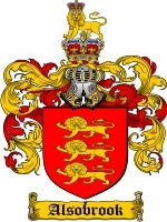 Alsobrook coat of arms family crest download