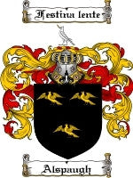 Alspaugh coat of arms family crest download