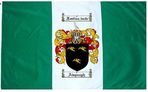 Alspaugh family crest coat of arms flag