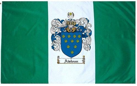 Alstoun family crest coat of arms flag