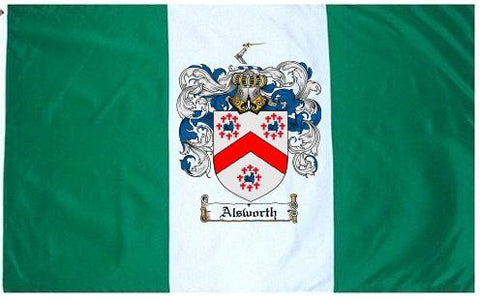 Alsworth family crest coat of arms flag