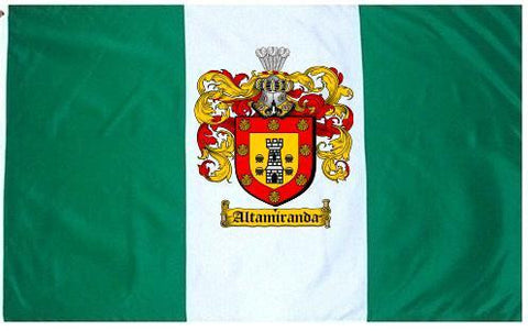 Altamiranda family crest coat of arms flag