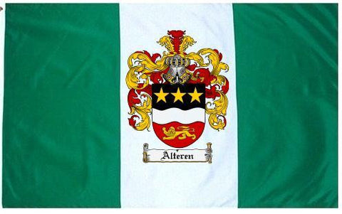 Alteren family crest coat of arms flag