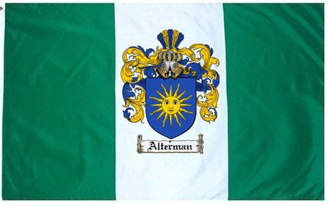 Alterman family crest coat of arms flag