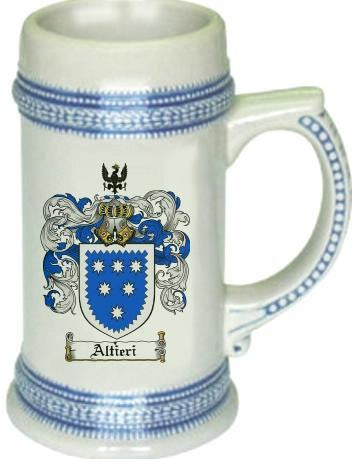 Altieri family crest stein coat of arms tankard mug