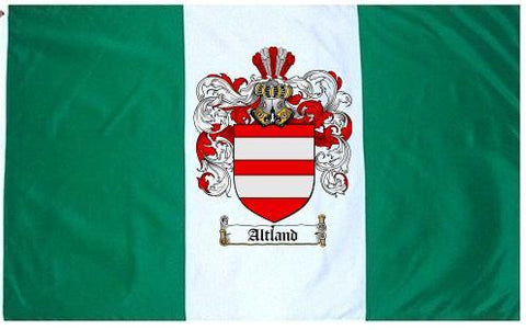 Altland family crest coat of arms flag