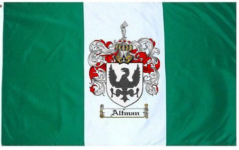 Altman family crest coat of arms flag