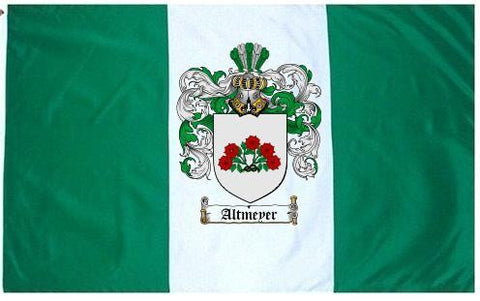 Altmeyer family crest coat of arms flag