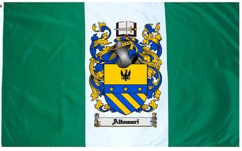 Altomari family crest coat of arms flag