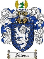 Altoun coat of arms family crest download