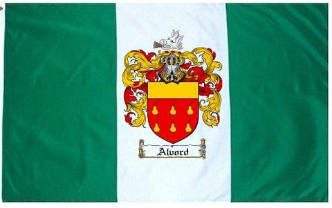 Alvord family crest coat of arms flag