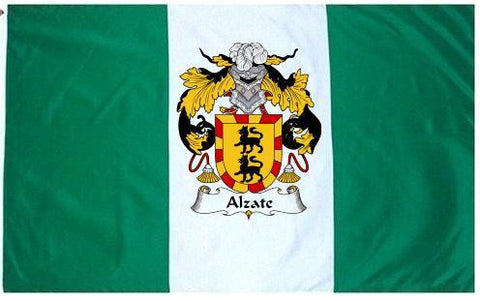 Alzate family crest coat of arms flag