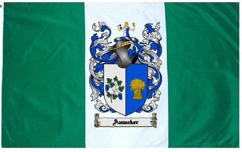 Amacker family crest coat of arms flag