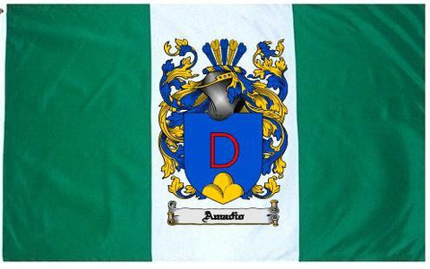 Amadio family crest coat of arms flag