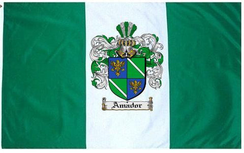 Amador family crest coat of arms flag