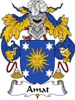 Amat coat of arms family crest download