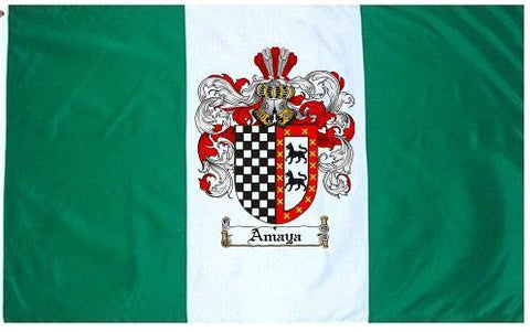 Amaya family crest coat of arms flag