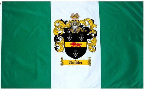 Ambler family crest coat of arms flag