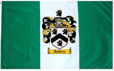 Ambrey family crest coat of arms flag