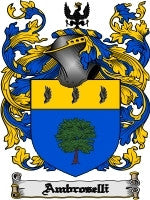Ambroselli coat of arms family crest download