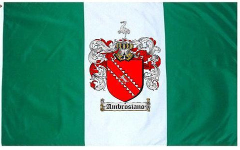 Ambrosiano family crest coat of arms flag