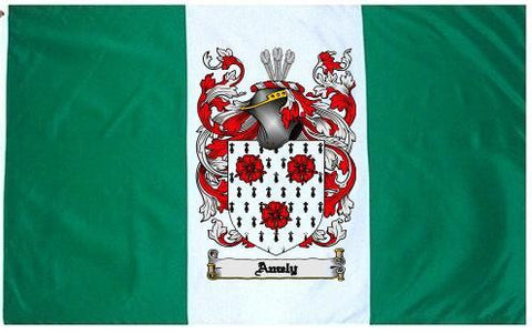 Amely family crest coat of arms flag