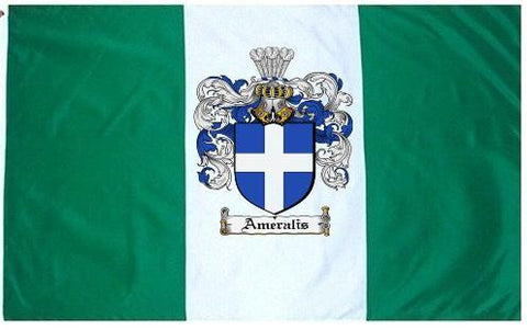 Ameralis family crest coat of arms flag