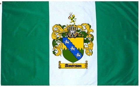 Amerson family crest coat of arms flag