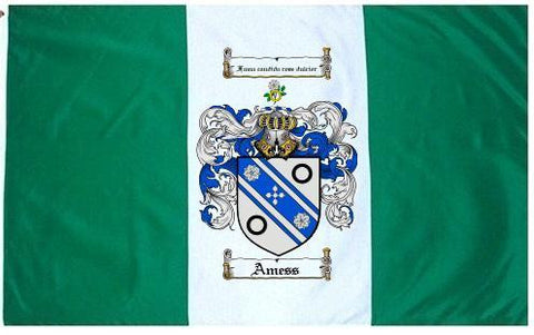 Amess family crest coat of arms flag