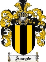 Ameyde coat of arms family crest download