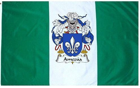 Amezua family crest coat of arms flag