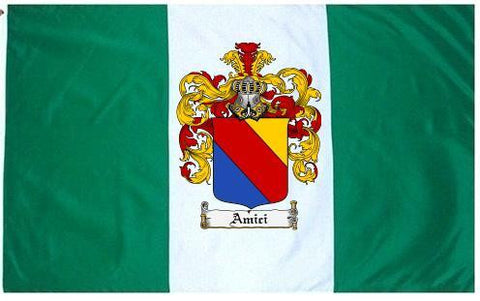 Amici family crest coat of arms flag