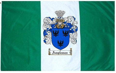 Ampleman family crest coat of arms flag