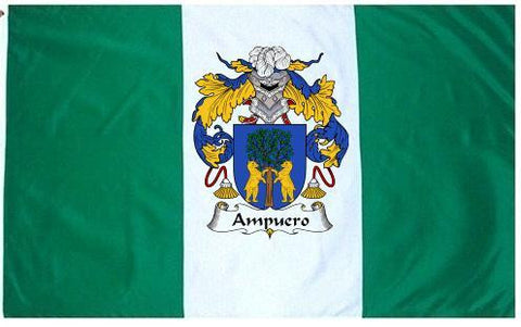 Ampuero family crest coat of arms flag