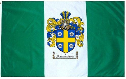 Amundsen family crest coat of arms flag