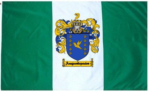 Anagnostopoulos family crest coat of arms flag