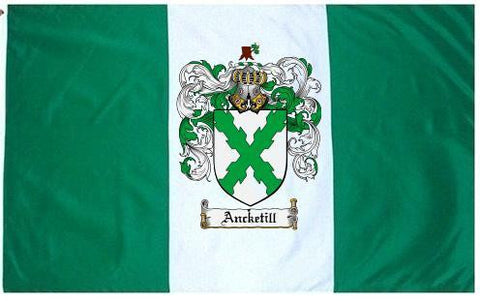 Ancketill family crest coat of arms flag