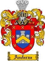 Andarza coat of arms family crest download