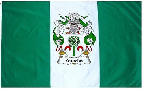 Andelos family crest coat of arms flag