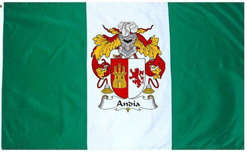 Andia family crest coat of arms flag