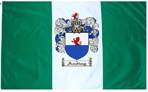 Anding family crest coat of arms flag