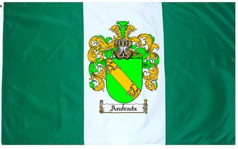 Andrada family crest coat of arms flag