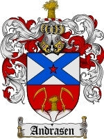 Andrasen coat of arms family crest download