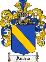 Andrea coat of arms family crest download