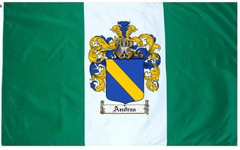 Andrea family crest coat of arms flag