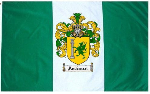 Andreozzi family crest coat of arms flag