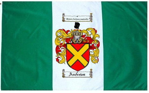 Andrews family crest coat of arms flag